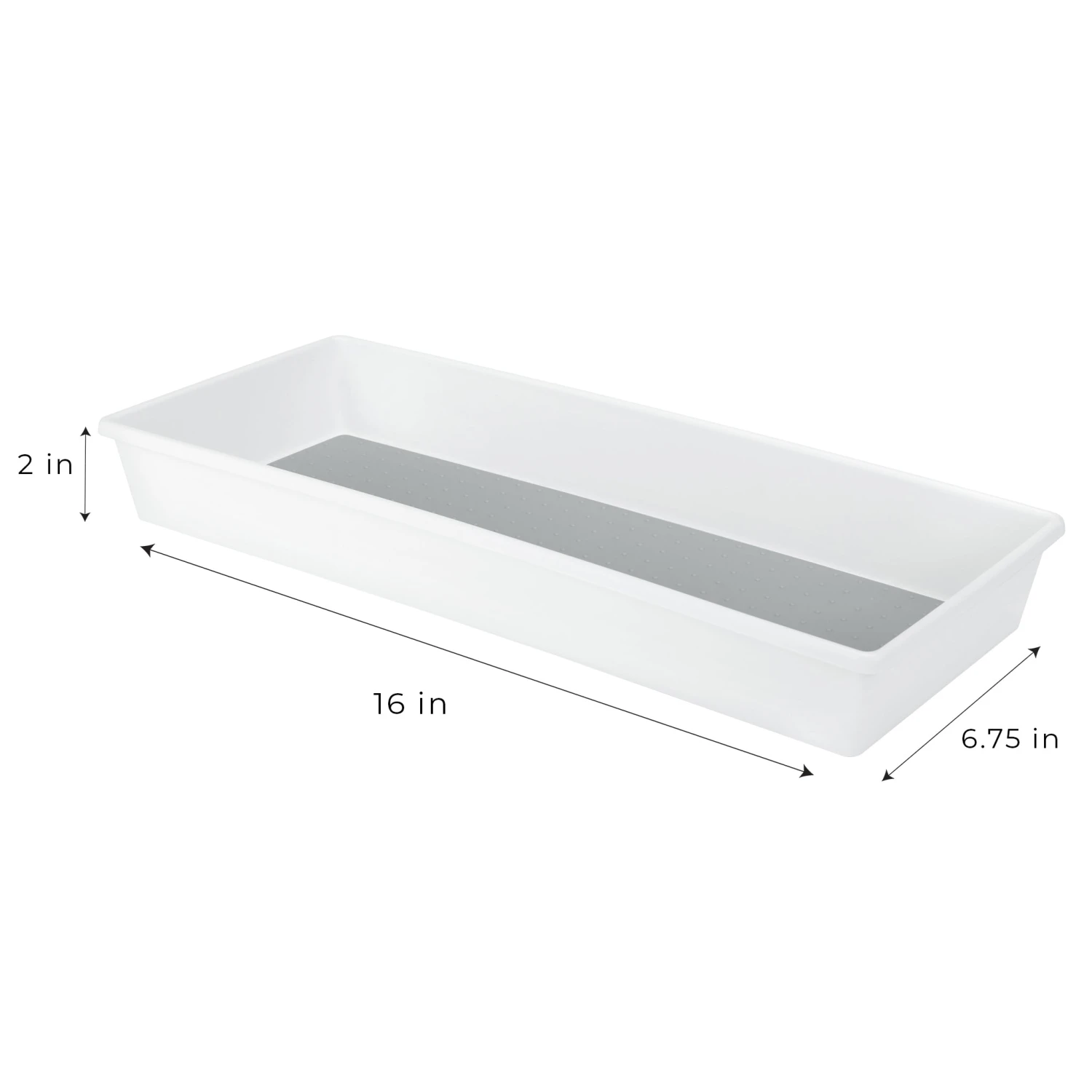 Plastic Drawer Organizer - BPA Free - 16 X 6.75 Inch - White(Drawer Organizer Plastic White 16x6 75 Inch) 4 Plastic Drawer Organizer - BPA Free - 16 X 6.75 Inch - White(Drawer Organizer Plastic White 16x6 75 Inch) - Image 4
