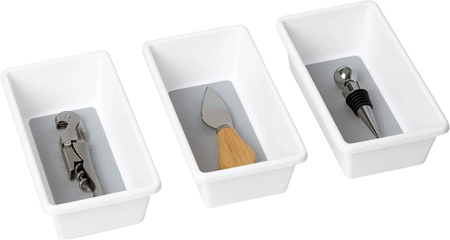 Plastic Drawer Organizer - BPA Free - 6.75 X 3.75 Inch - White(Drawer Organizer Plastic White 6 75x3 75 Inch) 1 Plastic Drawer Organizer - BPA Free - 6.75 X 3.75 Inch - White(Drawer Organizer Plastic White 6 75x3 75 Inch)