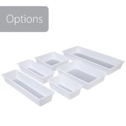 Plastic Drawer Organizer - BPA Free - 9.75 X 3.75 Inch - White(Drawer Organizer Plastic White 9 75x3 75 Inch) 14 Plastic Drawer Organizer - BPA Free - 9.75 X 3.75 Inch - White(Drawer Organizer Plastic White 9 75x3 75 Inch) -Smart Design Store plastic drawer organizer bpa free 975 x 375 inch white smart design kitchen 8003428 incrementing number 851633