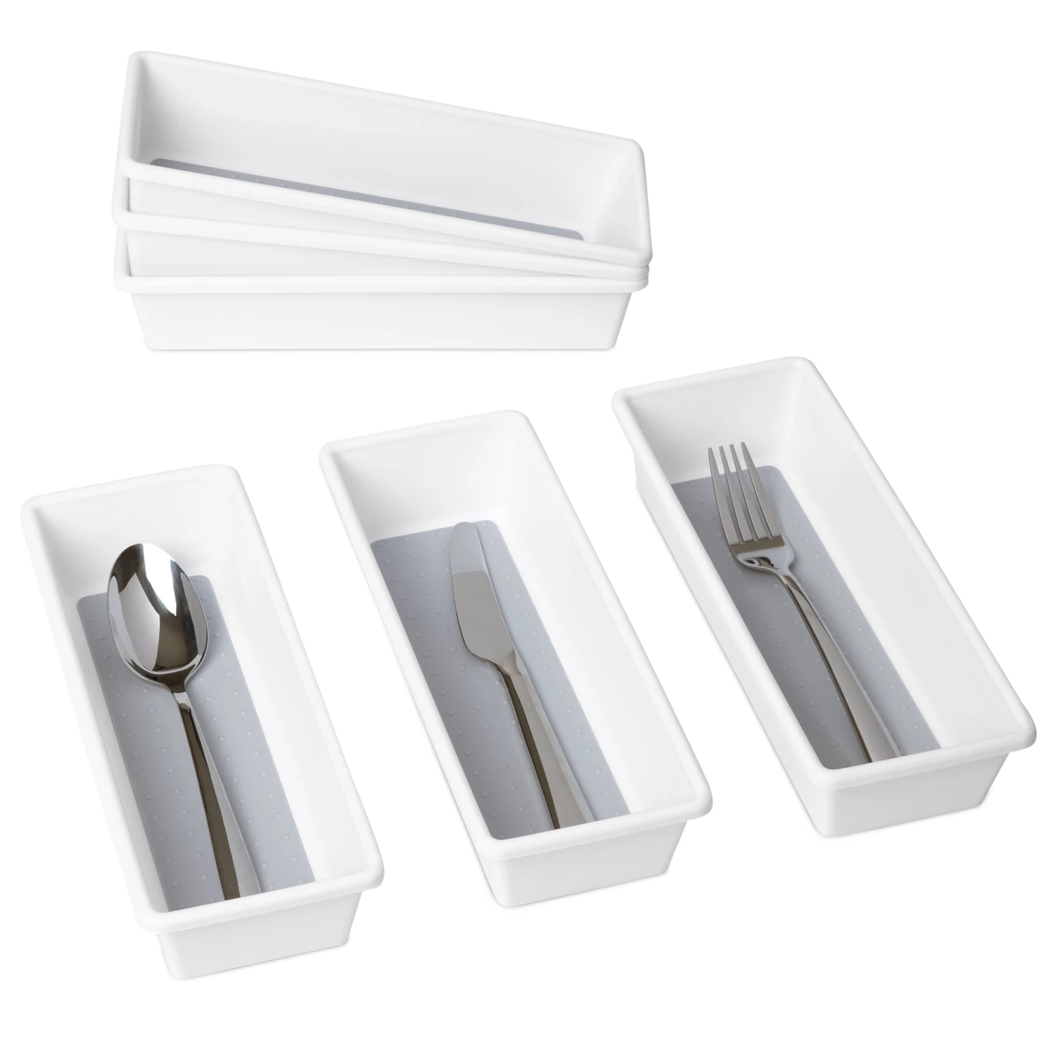 Plastic Drawer Organizer - BPA Free - 9.75 X 3.75 Inch - White(Drawer Organizer Plastic White 9 75x3 75 Inch) 9 Plastic Drawer Organizer - BPA Free - 9.75 X 3.75 Inch - White(Drawer Organizer Plastic White 9 75x3 75 Inch) - Image 9