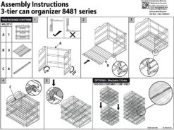 Premium 3-Tier Adjustable Can Rack Organizer - Set Of 2 - Chrome(Premium 3 Tier Can Rack) 14 Premium 3-Tier Adjustable Can Rack Organizer - Set Of 2 - Chrome(Premium 3 Tier Can Rack) -Smart Design Store premium 3 tier adjustable can rack organizer set of 2 chrome smart design kitchen 8481290as2 incrementing number 296911