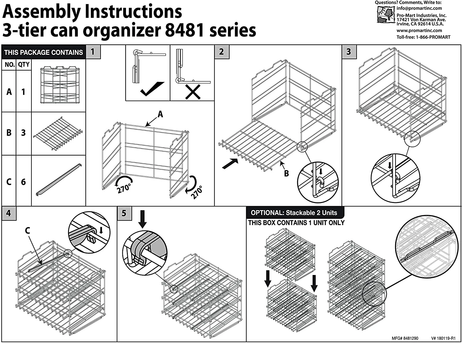 Premium 3-Tier Adjustable Can Rack Organizer - Set Of 2 - Chrome(Premium 3 Tier Can Rack) 7 Premium 3-Tier Adjustable Can Rack Organizer - Set Of 2 - Chrome(Premium 3 Tier Can Rack) - Image 7
