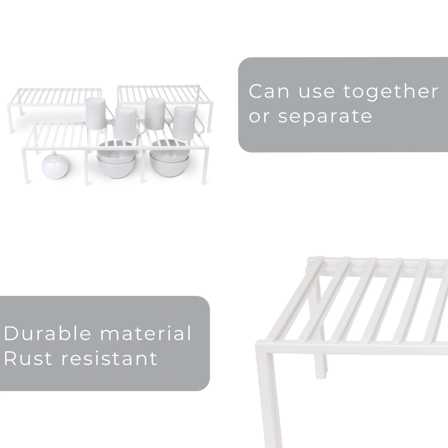 Premium Expandable Cabinet Storage Rack(Storage Shelf Rack Expandable Premium) 5 Premium Expandable Cabinet Storage Rack(Storage Shelf Rack Expandable Premium) - Image 5