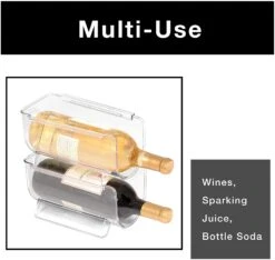 Refrigerator Bottle Holder With Handle - Holds 750 ML - BPA Free(Refrigerator Bottle Holder W Handle) 11 Refrigerator Bottle Holder With Handle - Holds 750 ML - BPA Free(Refrigerator Bottle Holder W Handle) -Smart Design Store refrigerator bottle holder with handle holds 750 ml bpa free smart design kitchen 8467491 incrementing number 120278
