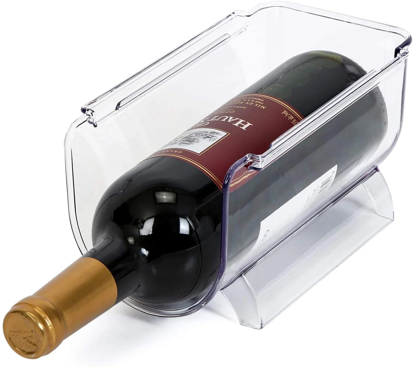 Refrigerator Bottle Holder With Handle - Holds 750 ML - BPA Free(Refrigerator Bottle Holder W Handle) 1 Refrigerator Bottle Holder With Handle - Holds 750 ML - BPA Free(Refrigerator Bottle Holder W Handle)