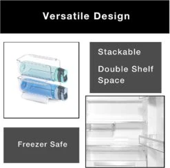 Refrigerator Bottle Holder With Handle - Holds 750 ML - BPA Free(Refrigerator Bottle Holder W Handle) 10 Refrigerator Bottle Holder With Handle - Holds 750 ML - BPA Free(Refrigerator Bottle Holder W Handle) -Smart Design Store refrigerator bottle holder with handle holds 750 ml bpa free smart design kitchen 8467491 incrementing number 797721