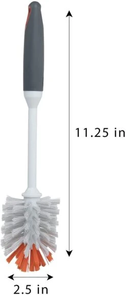 Rounded Bottle Brush With Non-Slip Handle(Bottle Brush Round) 15 Rounded Bottle Brush With Non-Slip Handle(Bottle Brush Round) -Smart Design Store rounded bottle brush with non slip handle smart design cleaning 7001161 incrementing number 387394