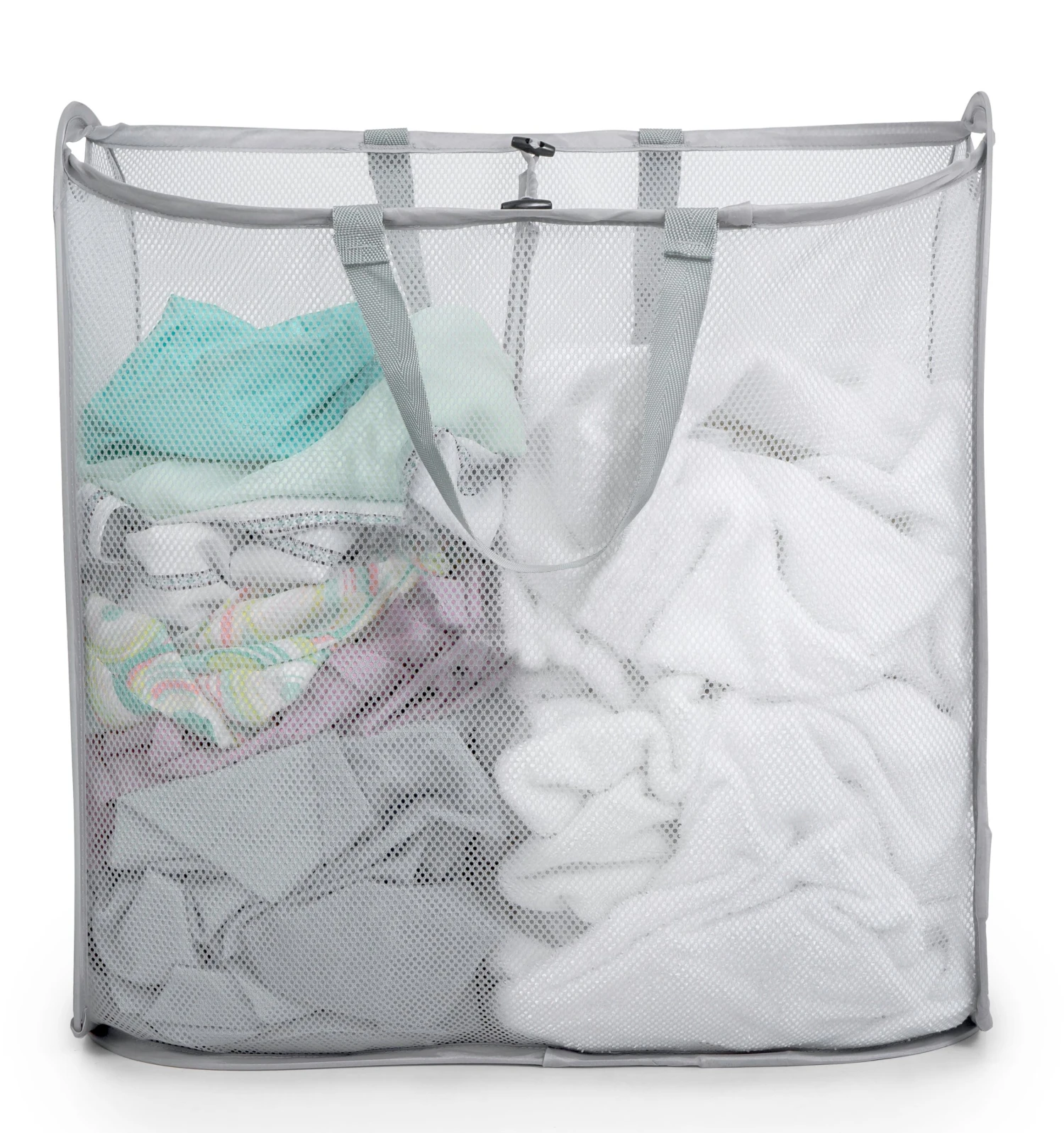 Slim Pop-Up Laundry Hamper With Center Divider & Portable Handles(Slim Pop Up Laundry Hamper With Center Divider Portable Handles) 2 Slim Pop-Up Laundry Hamper With Center Divider & Portable Handles(Slim Pop Up Laundry Hamper With Center Divider Portable Handles) - Image 2