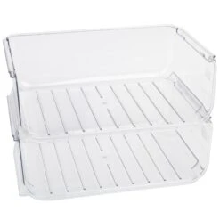 Clear Stackable Bottle Organizer - 2 Pack - Clear(Smart Design Bottle Holder Set Of 2 Clear) 11 Clear Stackable Bottle Organizer - 2 Pack - Clear(Smart Design Bottle Holder Set Of 2 Clear) -Smart Design Store smart design bottle holder set of 2 clear smart design 8003781as2 280 334429