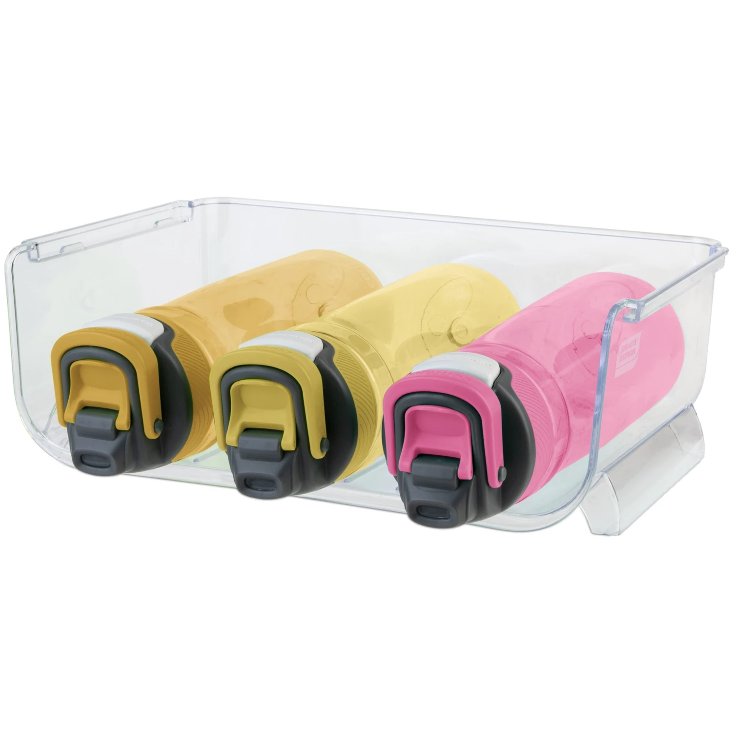 Clear Stackable Bottle Organizer - 2 Pack - Clear(Smart Design Bottle Holder Set Of 2 Clear) 1 Clear Stackable Bottle Organizer - 2 Pack - Clear(Smart Design Bottle Holder Set Of 2 Clear)