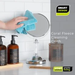 Smart Design Cleaning Cloth - Set Of 8 - Non-Scratch And Ultra Absorbent - Machine Washable - Cleaning, Dishes, Stains - Kitchen - 12 X 12 Inch(Copy Of Smart Cloth With Odorless Rayon Fibers Set Of 3 Non Scratch And Ultra Absorbent Dual Soft Sides Cleaning Dishes Stains 11 X 8 5 Inch Yellow Green Blue) -Smart Design Store smart design cleaning cloth set of 8 non scratch and ultra absorbent machine washable cleaning dishes stains kitchen 12 x 12 inch smart design cleaning 7002718 111742