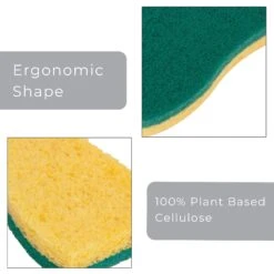 Smart Design Heavy Duty Cellulose Smart Scrub Sponge - Ultra Absorbent - Ergonomic Shape - Cleaning, Dishes, & Hard Stains - Green(Smart Design Heavy Duty Cellulose Smart Scrub Sponge Set Of 3 Ultra Absorbent Ergonomic Shape Cleaning Dishes Hard Stains) 28 Smart Design Heavy Duty Cellulose Smart Scrub Sponge - Ultra Absorbent - Ergonomic Shape - Cleaning, Dishes, & Hard Stains - Green(Smart Design Heavy Duty Cellulose Smart Scrub Sponge Set Of 3 Ultra Absorbent Ergonomic Shape Cleaning Dishes Hard Stains) -Smart Design Store smart design heavy duty cellulose smart scrub sponge ultra absorbent ergonomic shape cleaning dishes hard stains green smart design cleaning 7002175 incrementin 268300