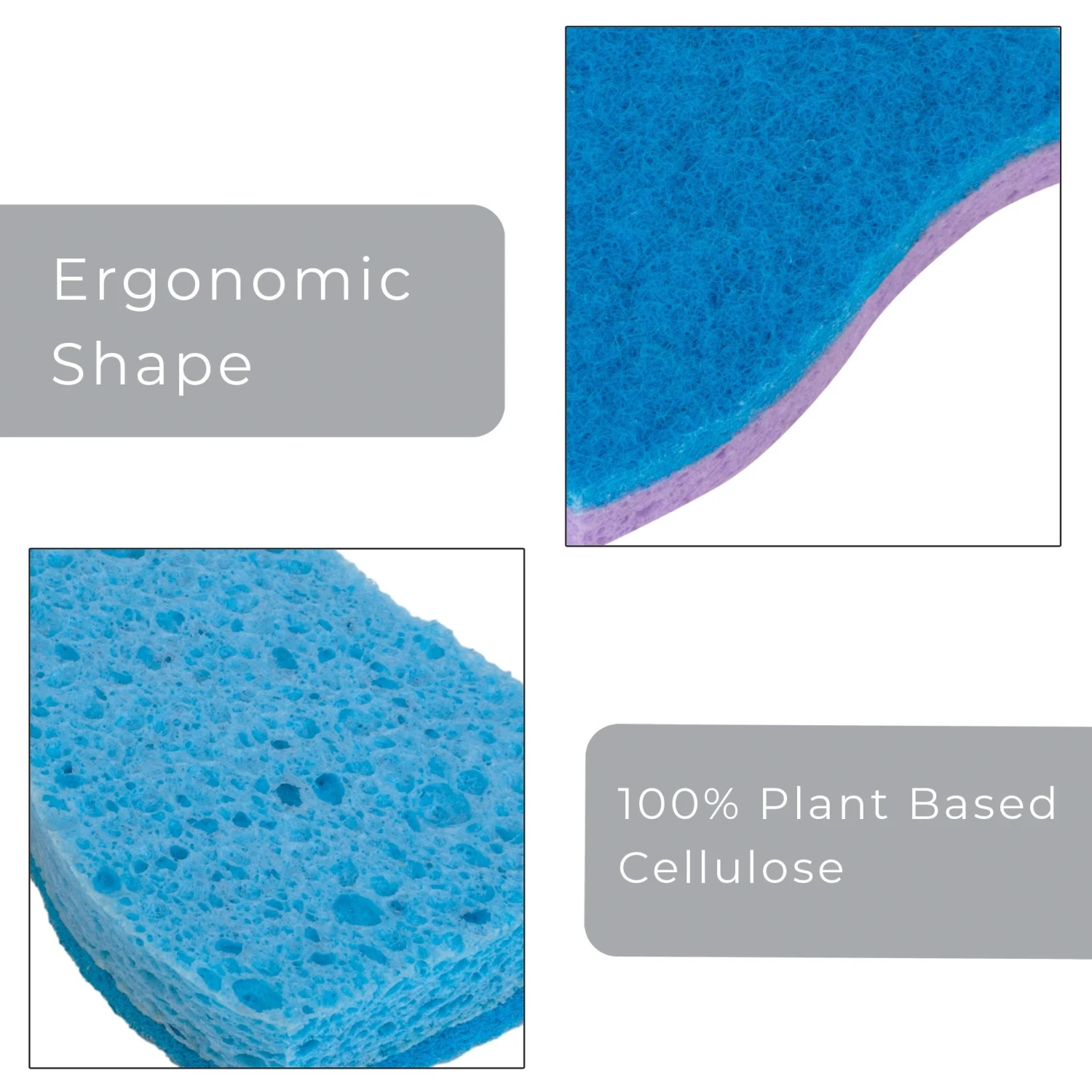 Smart Design Non-Scratch Cellulose Smart Scrub Sponge - Ultra Absorbent - Ergonomic Shape - Cleaning, Dishes, & Hard Stains(Smart Design Non Scratch Cellulose Smart Scrub Sponge Set Of 3 Ultra Absorbent Ergonomic Shape Cleaning Dishes Hard Stains) 5 Smart Design Non-Scratch Cellulose Smart Scrub Sponge - Ultra Absorbent - Ergonomic Shape - Cleaning, Dishes, & Hard Stains(Smart Design Non Scratch Cellulose Smart Scrub Sponge Set Of 3 Ultra Absorbent Ergonomic Shape Cleaning Dishes Hard Stains) - Image 5