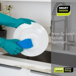 Smart Design Non-Scratch Cellulose Smart Scrub Sponge - Ultra Absorbent - Ergonomic Shape - Cleaning, Dishes, & Hard Stains(Smart Design Non Scratch Cellulose Smart Scrub Sponge Set Of 3 Ultra Absorbent Ergonomic Shape Cleaning Dishes Hard Stains) 27 Smart Design Non-Scratch Cellulose Smart Scrub Sponge - Ultra Absorbent - Ergonomic Shape - Cleaning, Dishes, & Hard Stains(Smart Design Non Scratch Cellulose Smart Scrub Sponge Set Of 3 Ultra Absorbent Ergonomic Shape Cleaning Dishes Hard Stains) -Smart Design Store smart design non scratch cellulose smart scrub sponge ultra absorbent ergonomic shape cleaning dishes hard stains smart design cleaning 7001995 incrementing num 435468