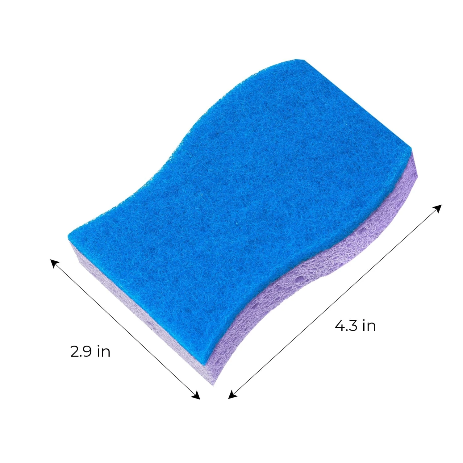 Smart Design Non-Scratch Cellulose Smart Scrub Sponge - Ultra Absorbent - Ergonomic Shape - Cleaning, Dishes, & Hard Stains(Smart Design Non Scratch Cellulose Smart Scrub Sponge Set Of 3 Ultra Absorbent Ergonomic Shape Cleaning Dishes Hard Stains) 3 Smart Design Non-Scratch Cellulose Smart Scrub Sponge - Ultra Absorbent - Ergonomic Shape - Cleaning, Dishes, & Hard Stains(Smart Design Non Scratch Cellulose Smart Scrub Sponge Set Of 3 Ultra Absorbent Ergonomic Shape Cleaning Dishes Hard Stains) - Image 3