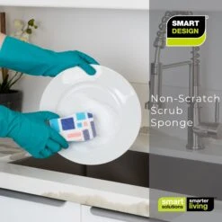 Smart Design Non-Scratch Cellulose Smart Scrub Sponge - Ultra Absorbent - Ergonomic Shape - Cleaning, Dishes, & Hard Stains(Smart Design Non Scratch Cellulose Smart Scrub Sponge Set Of 3 Ultra Absorbent Ergonomic Shape Cleaning Dishes Hard Stains) 37 Smart Design Non-Scratch Cellulose Smart Scrub Sponge - Ultra Absorbent - Ergonomic Shape - Cleaning, Dishes, & Hard Stains(Smart Design Non Scratch Cellulose Smart Scrub Sponge Set Of 3 Ultra Absorbent Ergonomic Shape Cleaning Dishes Hard Stains) -Smart Design Store smart design non scratch cellulose smart scrub sponge ultra absorbent ergonomic shape cleaning dishes hard stains smart design cleaning 7002025 incrementing num 510096