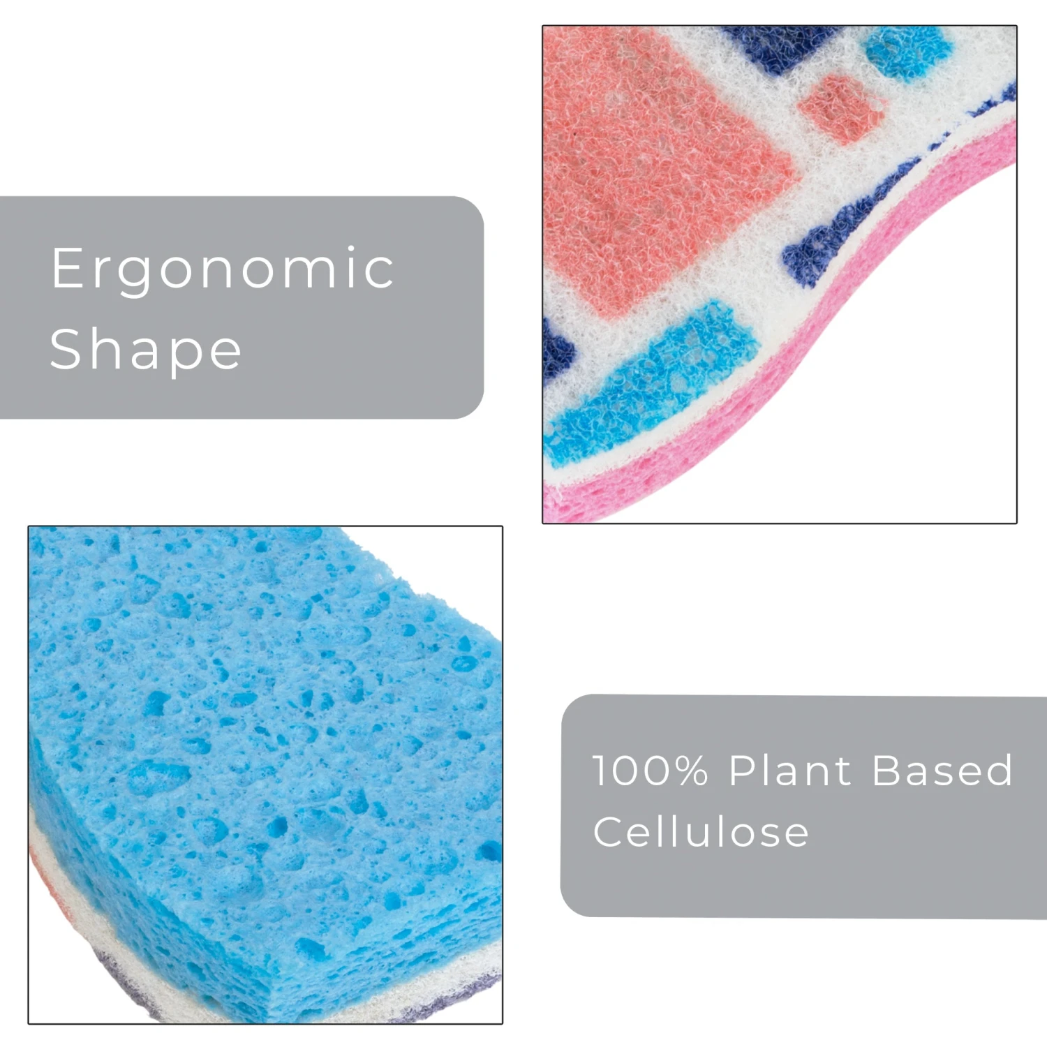 Smart Design Non-Scratch Cellulose Smart Scrub Sponge - Ultra Absorbent - Ergonomic Shape - Cleaning, Dishes, & Hard Stains(Smart Design Non Scratch Cellulose Smart Scrub Sponge Set Of 3 Ultra Absorbent Ergonomic Shape Cleaning Dishes Hard Stains) 15 Smart Design Non-Scratch Cellulose Smart Scrub Sponge - Ultra Absorbent - Ergonomic Shape - Cleaning, Dishes, & Hard Stains(Smart Design Non Scratch Cellulose Smart Scrub Sponge Set Of 3 Ultra Absorbent Ergonomic Shape Cleaning Dishes Hard Stains) - Image 15