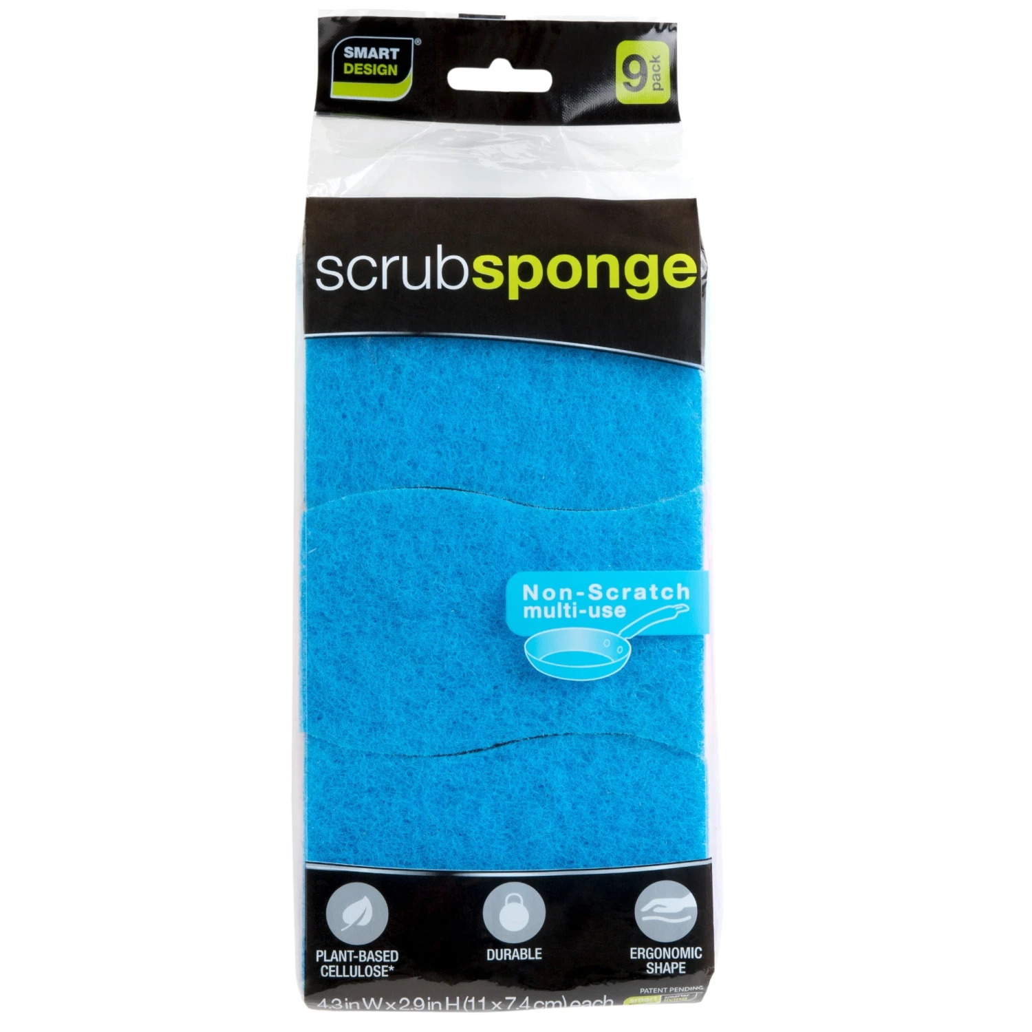 Smart Design Non-Scratch Cellulose Smart Scrub Sponge - Ultra Absorbent - Ergonomic Shape - Cleaning, Dishes, & Hard Stains(Smart Design Non Scratch Cellulose Smart Scrub Sponge Set Of 3 Ultra Absorbent Ergonomic Shape Cleaning Dishes Hard Stains) 10 Smart Design Non-Scratch Cellulose Smart Scrub Sponge - Ultra Absorbent - Ergonomic Shape - Cleaning, Dishes, & Hard Stains(Smart Design Non Scratch Cellulose Smart Scrub Sponge Set Of 3 Ultra Absorbent Ergonomic Shape Cleaning Dishes Hard Stains) - Image 10