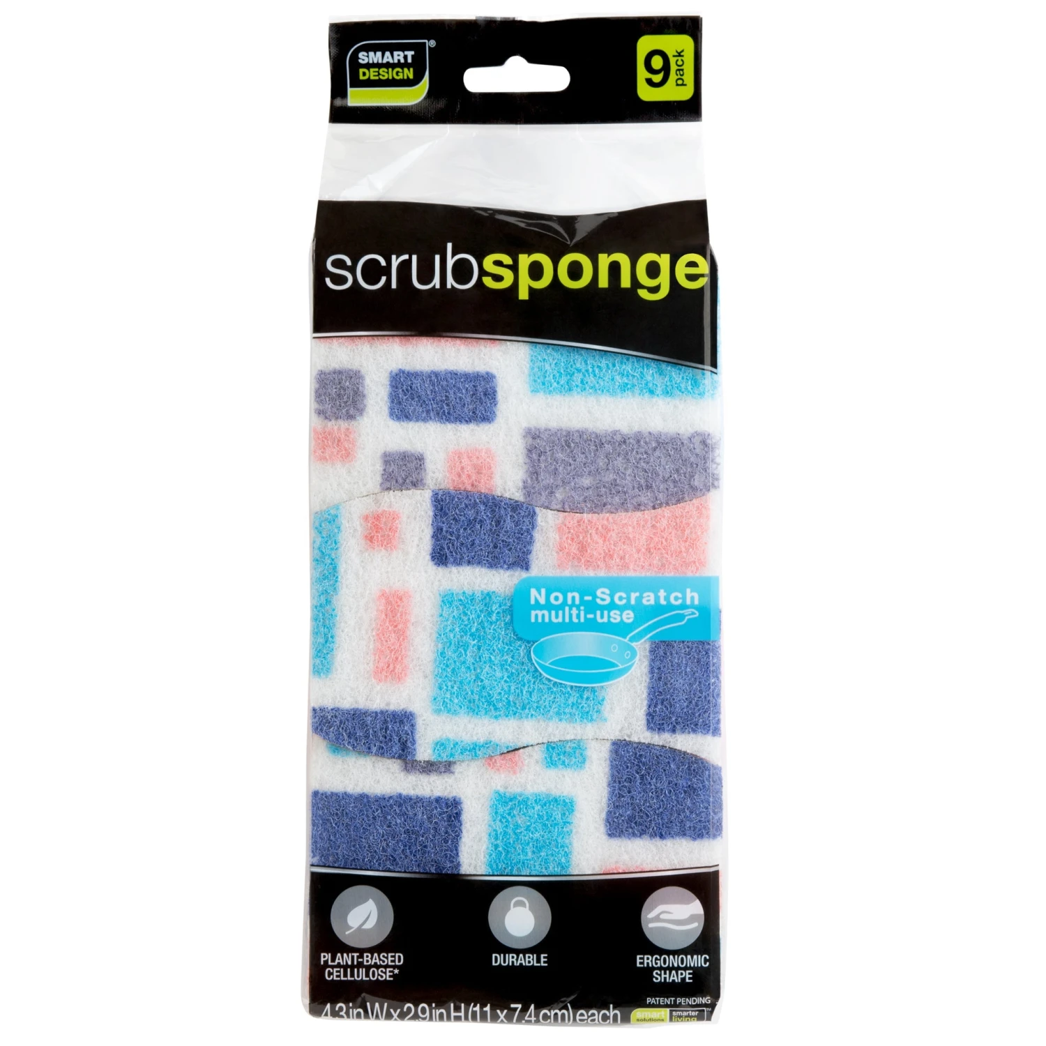 Smart Design Non-Scratch Cellulose Smart Scrub Sponge - Ultra Absorbent - Ergonomic Shape - Cleaning, Dishes, & Hard Stains(Smart Design Non Scratch Cellulose Smart Scrub Sponge Set Of 3 Ultra Absorbent Ergonomic Shape Cleaning Dishes Hard Stains) 20 Smart Design Non-Scratch Cellulose Smart Scrub Sponge - Ultra Absorbent - Ergonomic Shape - Cleaning, Dishes, & Hard Stains(Smart Design Non Scratch Cellulose Smart Scrub Sponge Set Of 3 Ultra Absorbent Ergonomic Shape Cleaning Dishes Hard Stains) - Image 20