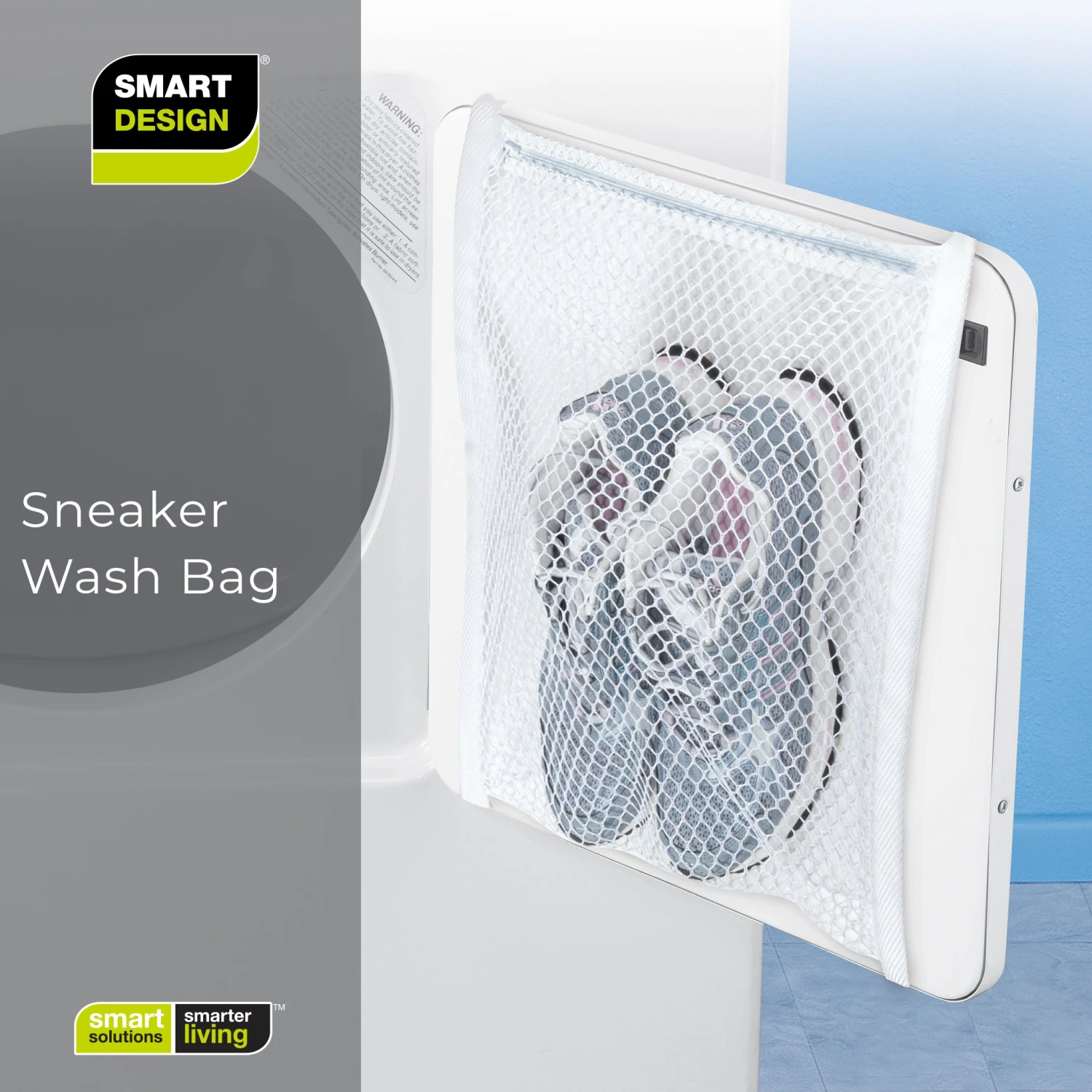 Sneaker Dryer And Wash Bag With Elastic Straps - 15.5 X 15.5 Inch(Laundry Wash Bag Sneaker) 6 Sneaker Dryer And Wash Bag With Elastic Straps - 15.5 X 15.5 Inch(Laundry Wash Bag Sneaker) - Image 6