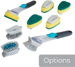 Soap Dispensing Dish Wand With Replaceable Head(Dish Brushes) -Smart Design Store soap dispensing dish wand with replaceable head smart design cleaning 7001531 incrementing number 254345