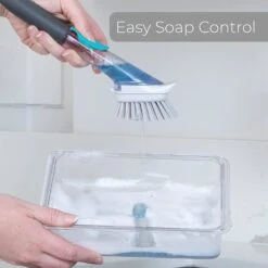 Soap Dispensing Dish Wand With Replaceable Head(Dish Brushes) -Smart Design Store soap dispensing dish wand with replaceable head smart design cleaning 7001531 incrementing number 700434