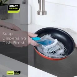 Soap Dispensing Dish Wand With Replaceable Head(Dish Brushes) -Smart Design Store soap dispensing dish wand with replaceable head smart design cleaning 7001531 incrementing number 855762