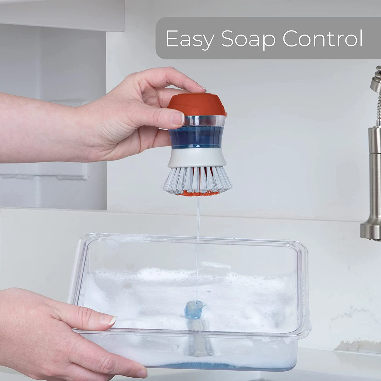 Soap Dispensing Palm Brush And Stand(Dish Brushes Palm) 11 Soap Dispensing Palm Brush And Stand(Dish Brushes Palm) - Image 11