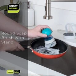 Soap Dispensing Palm Brush And Stand(Dish Brushes Palm) 20 Soap Dispensing Palm Brush And Stand(Dish Brushes Palm) -Smart Design Store soap dispensing palm brush and stand smart design cleaning 7001552 incrementing number 620092