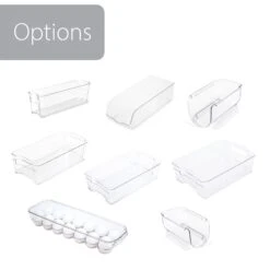 Stackable Refrigerator Egg Holder Bin With Handle And Lid(Stackable Refrigerator Egg Bin) -Smart Design Store stackable refrigerator egg holder bin with handle and lid smart design kitchen 8465491as4 8972077