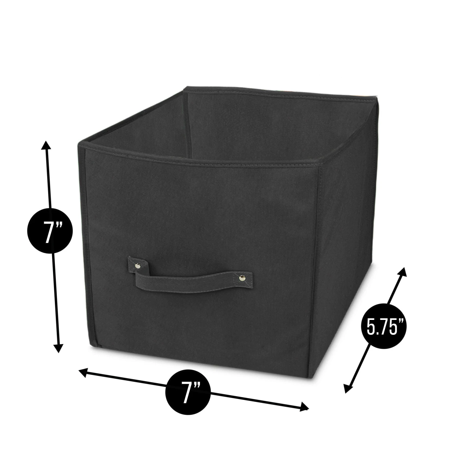 Storage Cube With Handle - 11 X 11 X 11 Inch - Black(Storage Cube With Handle 11 X 11 X 11 Inch Black) 3 Storage Cube With Handle - 11 X 11 X 11 Inch - Black(Storage Cube With Handle 11 X 11 X 11 Inch Black) - Image 3