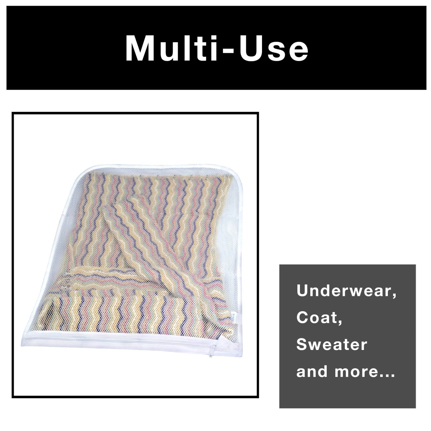 Sweater And Wash Bag With Safety Zipper - 22 X 18 Inch(Laundry Wash Bag 22x18 Inch) 5 Sweater And Wash Bag With Safety Zipper - 22 X 18 Inch(Laundry Wash Bag 22x18 Inch) - Image 5