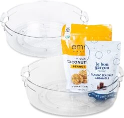 Tall Lazy Susan Spinning Turntable Organizer - 11.5 Inch(Lazy Susan Turntable 11 5inch Tall) -Smart Design Store tall lazy susan spinning turntable organizer 115 inch smart design kitchen 8000151as2 incrementing number 606700