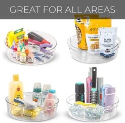 Tall Lazy Susan Spinning Turntable Organizer - 9 Inch(Lazy Susan Turntable 9inch Tall) 13 Tall Lazy Susan Spinning Turntable Organizer - 9 Inch(Lazy Susan Turntable 9inch Tall) -Smart Design Store tall lazy susan spinning turntable organizer 9 inch smart design kitchen 8003591 incrementing number 132390