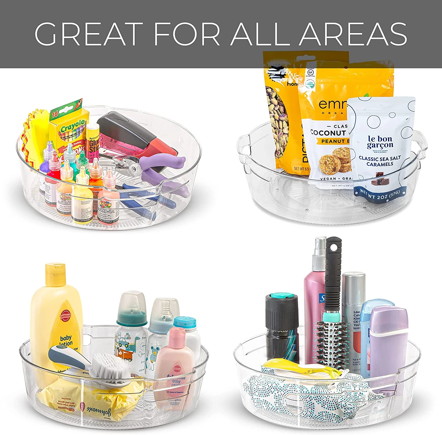 Tall Lazy Susan Spinning Turntable Organizer - 9 Inch(Lazy Susan Turntable 9inch Tall) 5 Tall Lazy Susan Spinning Turntable Organizer - 9 Inch(Lazy Susan Turntable 9inch Tall) - Image 5