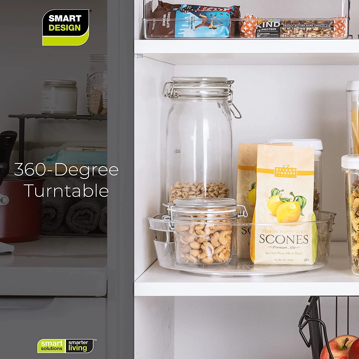 Tall Lazy Susan Spinning Turntable Organizer - 9 Inch(Lazy Susan Turntable 9inch Tall) 7 Tall Lazy Susan Spinning Turntable Organizer - 9 Inch(Lazy Susan Turntable 9inch Tall) - Image 7