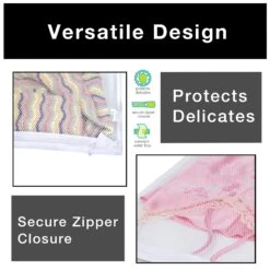 Wash Bag With Safety Zipper - 18 X 14 Inch(Laundry Wash Bag 18x14 Inch) 10 Wash Bag With Safety Zipper - 18 X 14 Inch(Laundry Wash Bag 18x14 Inch) -Smart Design Store wash bag with safety zipper 18 x 14 inch smart design laundry 3643115 incrementing number 169369